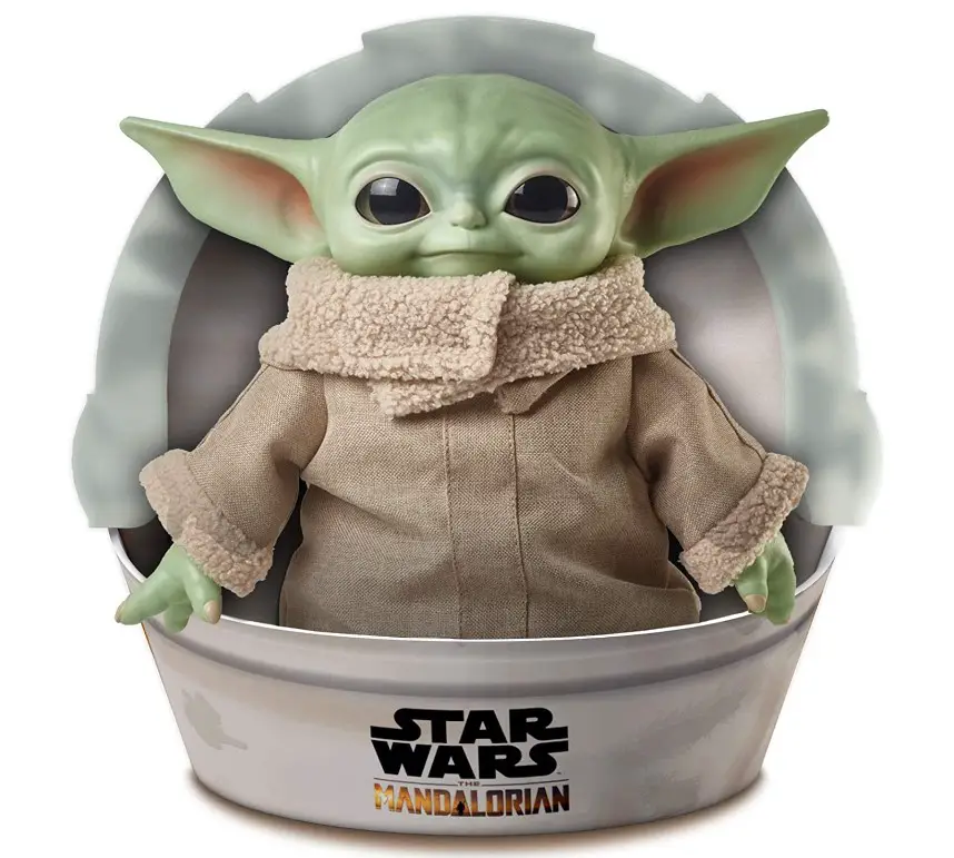 Figura de pelúcia Baby Yoda.