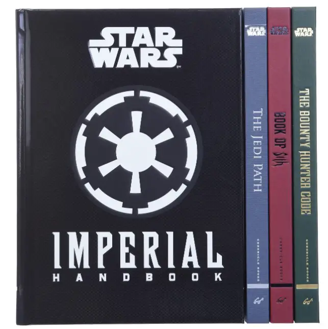 Box de livros de Star Wars com os segredos da Galáxia. 