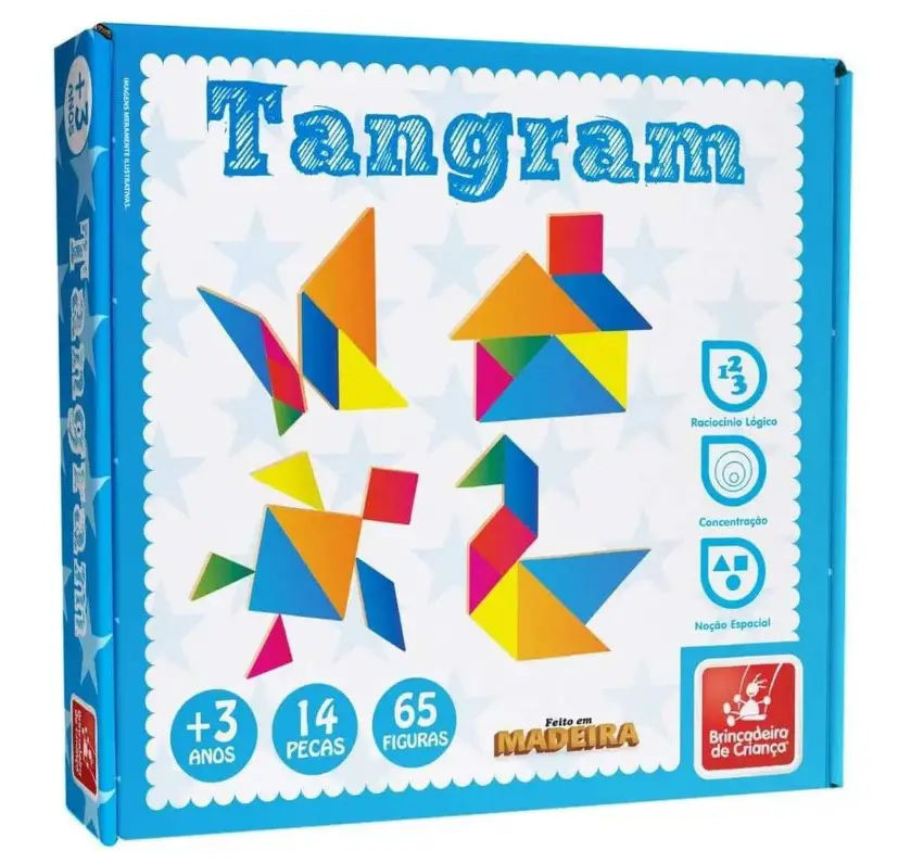 Jogo tangram. 