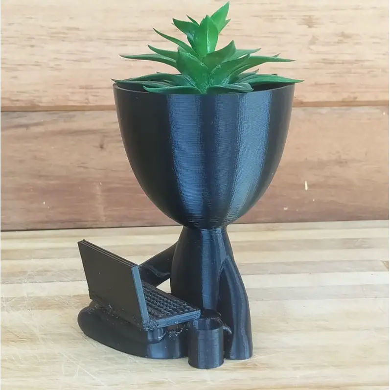 Vaso pequeno de planta impresso em 3D