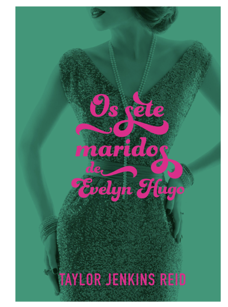 Capa de livro na cor verde com figura feminina. 