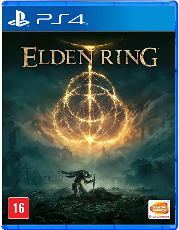 Capa do jogo Elden Ring para Playstation 4. 