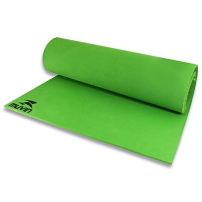Tapete para yoga na cor verde.