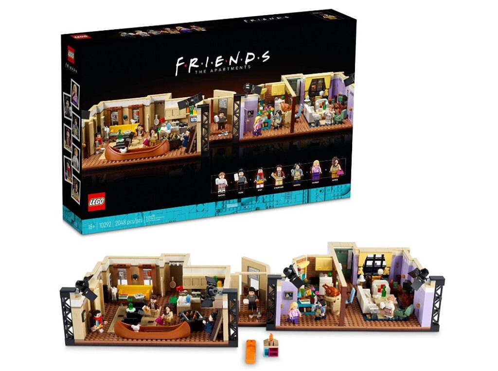 Lego em formato dos apartamentos da série Friends. 