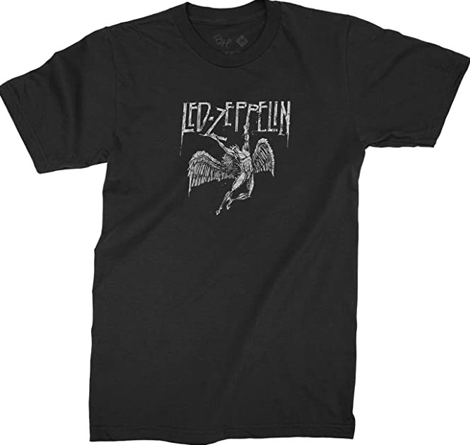 Camiseta com estampa da banda Led Zeppelin
