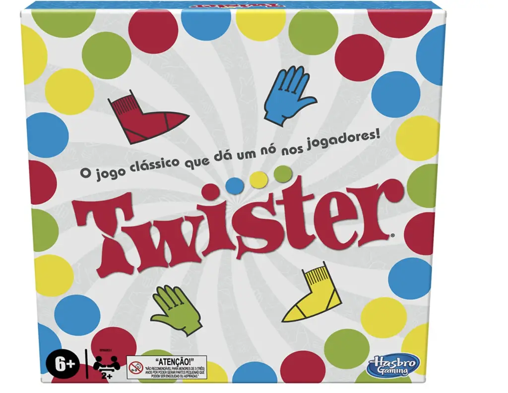 Jogo infantil Twister.
