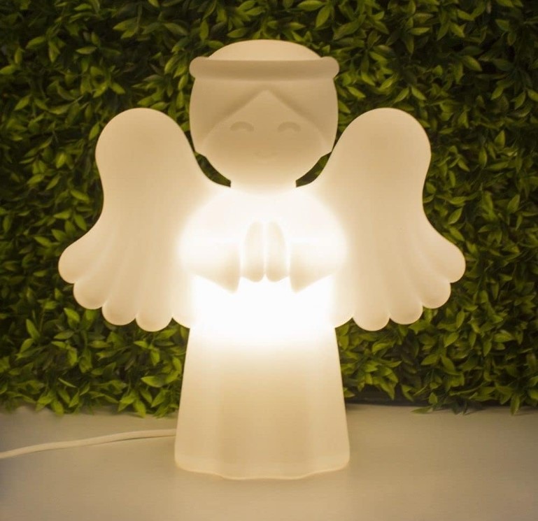 Luminária em formato de anjo 