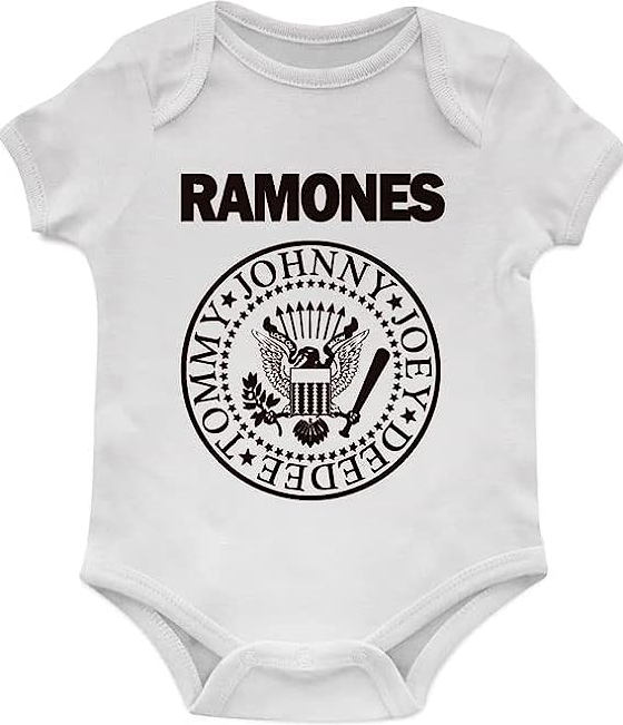 Body com estampa da banda Ramones. 