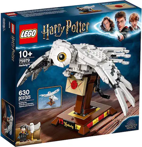 Lego em formato de coruja da saga Harry Potter.