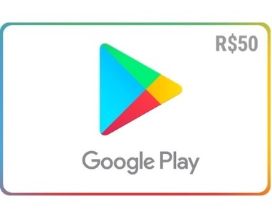 Cartão on-line para o aplicativo do Google Play.