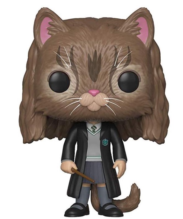 Boneco funko pop Hermione como gato. 