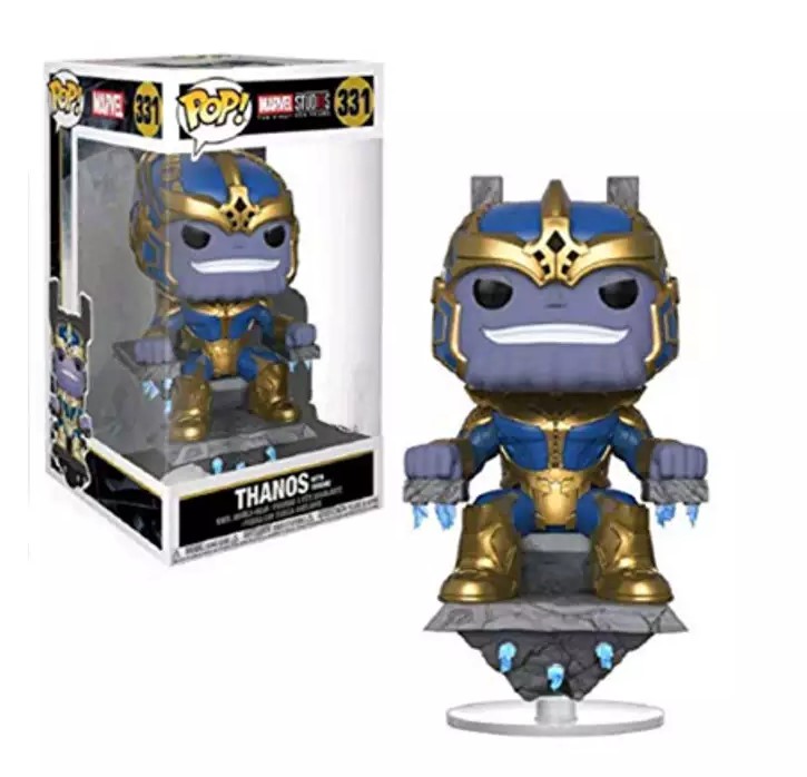 Funko Pop do personagem Thanos, presente para fãs da Marvel. 