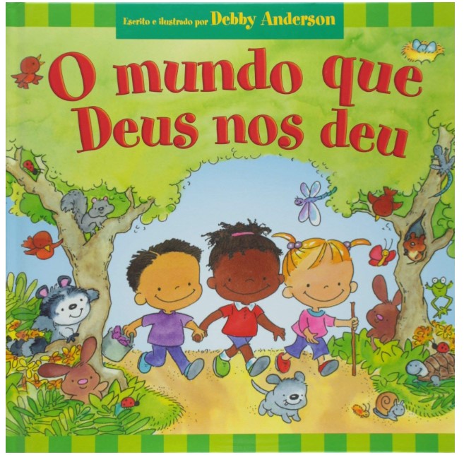 Livro infantil bíblico com ilustrações coloridas na capa. 
