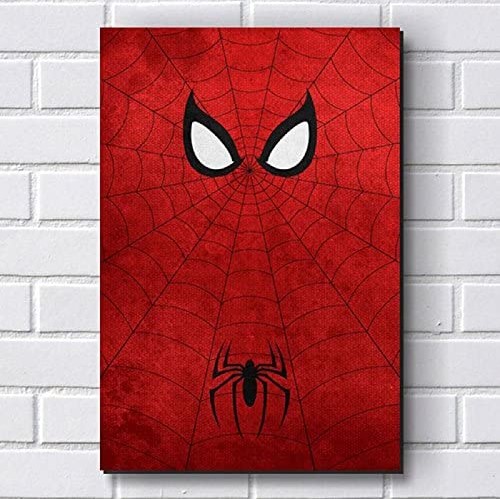 Placa decorativa com estampa do Homem-Aranha. 