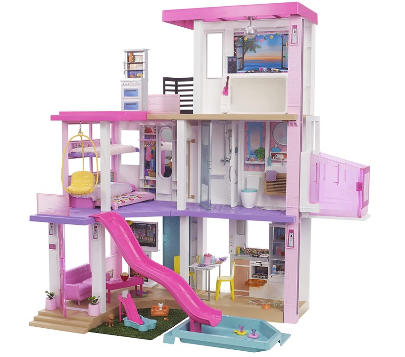 Casa de boneca Barbie em várias cores. 