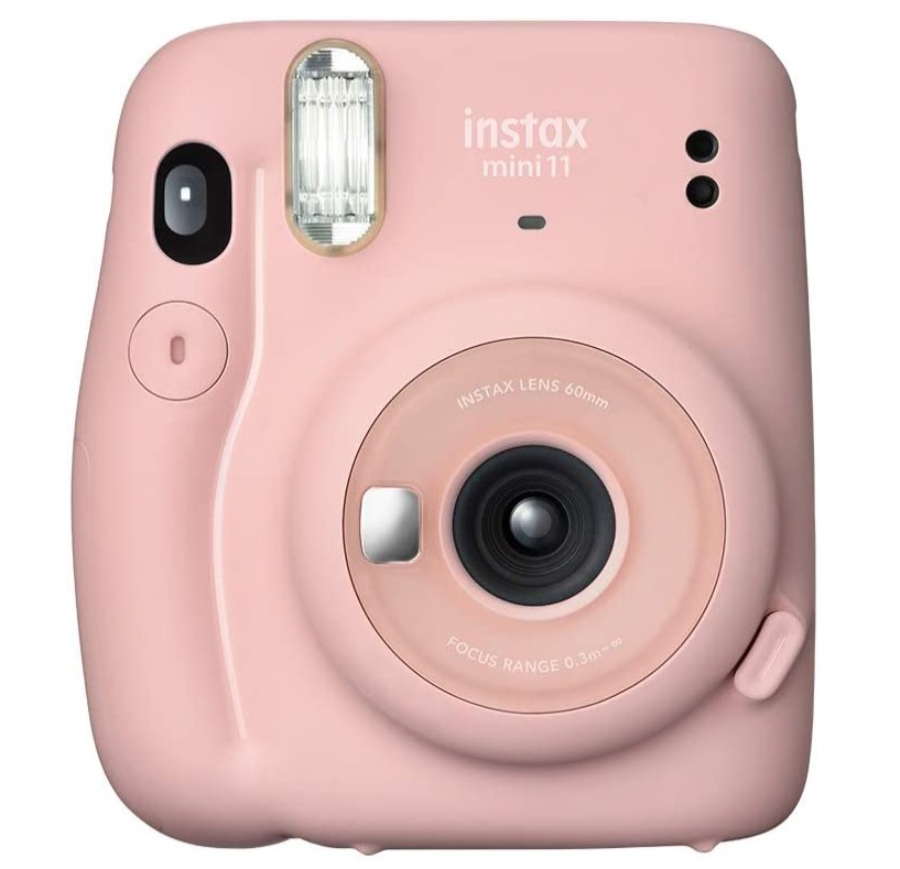 Câmera instax mini 11 na cor rosa. 